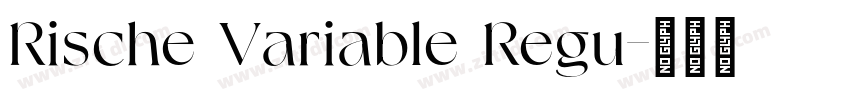 Rische Variable Regu字体转换